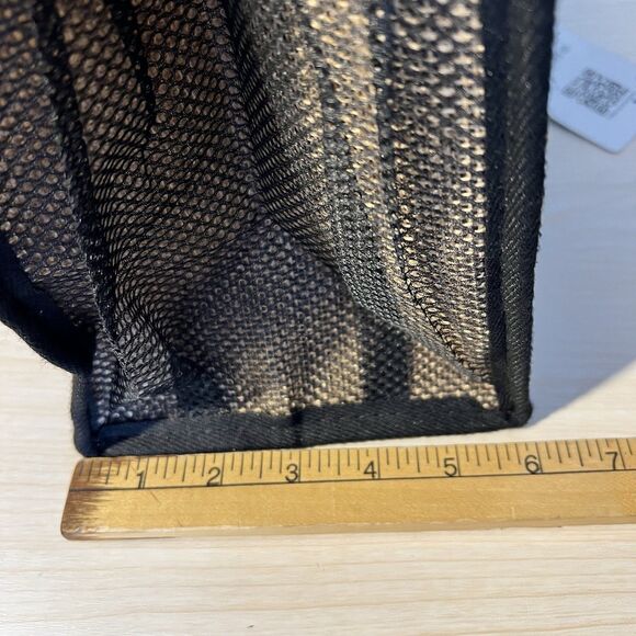 YOOLIFE Initialed “L" Embroidery Jute Tote Makeup Bag Monogram Vacation Resort - Picture 11 of 12